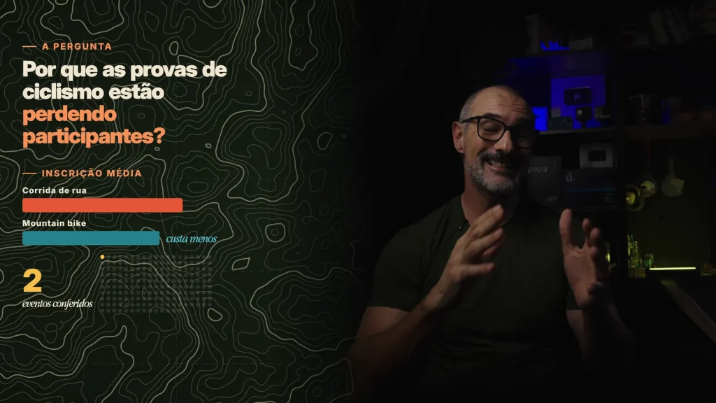 Edu, do Cara de Barro, no vídeo sobre por que as provas de ciclismo estão perdendo participantes